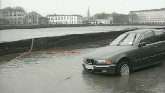 Floods at Clancy's Strand in Limerick, 1997.