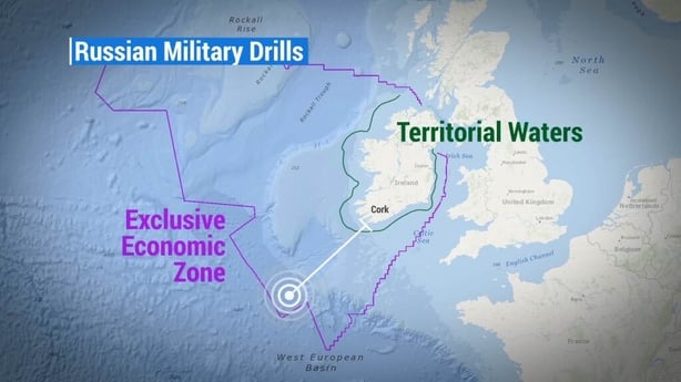 Russia exercises map