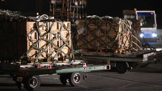 Munitions arrive in Ukraine