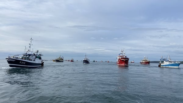 The Irish South and West Fish Producers Organisation said they are discussing plans to protest peacefully near where the military exercises are due to take place (file pic)