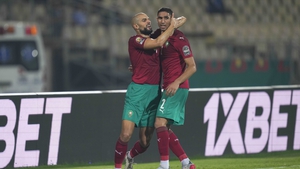 The goal was the second by Hakimi (r) in as many games at the tournament