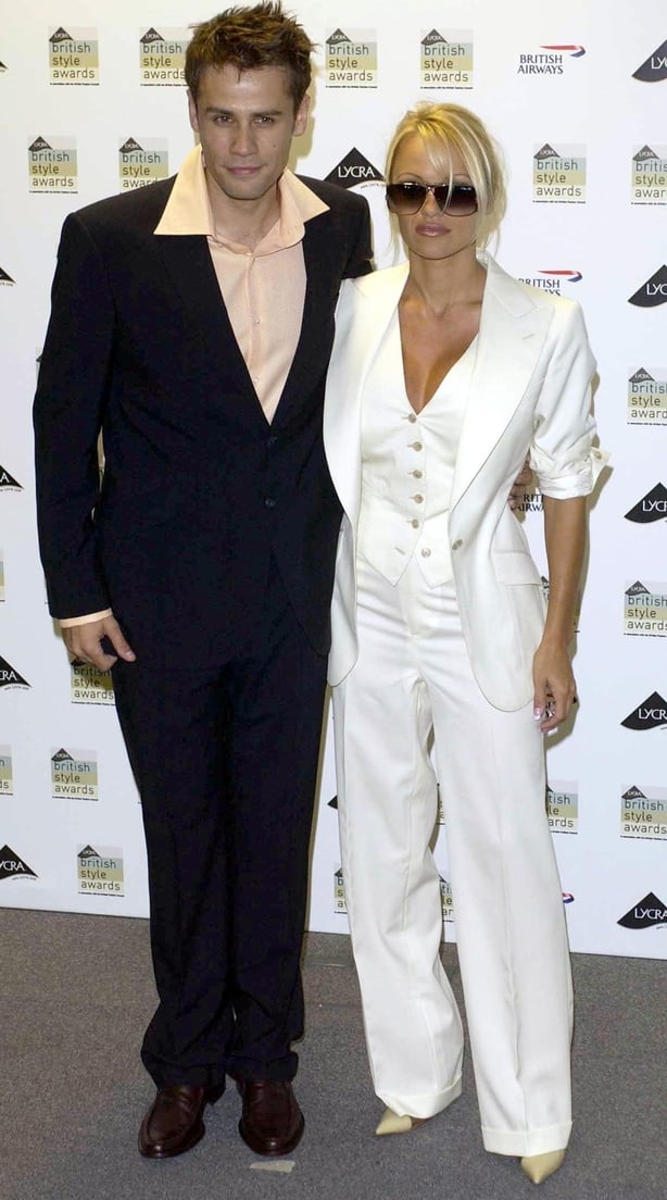 Wearing all-white to the British Style Awards 2003 (Myung Jung Kim/PA)
