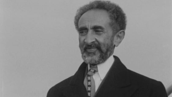 Emperor of Ethiopia Haile Selassie at Shannon Airport, 1967.
