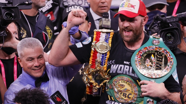 Tyson Fury retained the WBC belt after stopping Deontay Wilder for a second time last October
