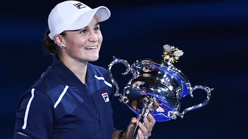 Ashleigh Barty won an impressive 82% of points when her first serve landed