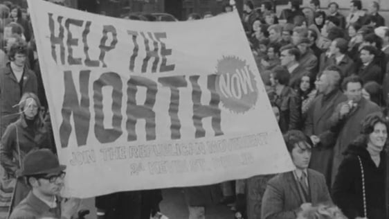 Northern solidarity rally outside the GPO in Dublin, 1972.
