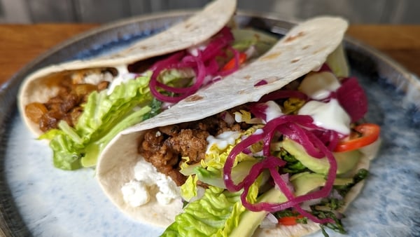 Wade's spiced lamb tacos and mint salsa