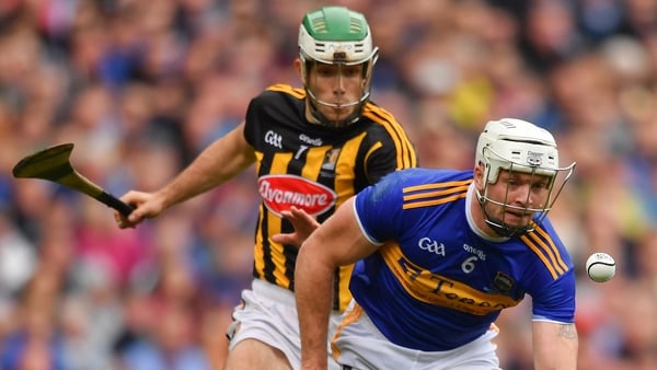 Pádraic Maher in action against Paddy Deegan of Kilkenny in the 2019 All-Ireland final