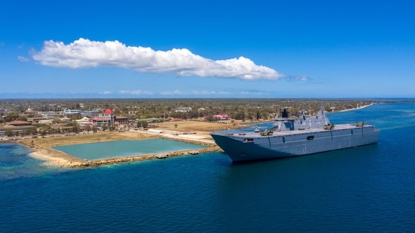 Navy ships from Australia, New Zealand, the US, France and Britain have delivered aid including drinking water, medical supplies and engineering equipment to Tonga since last month's volcanic eruption