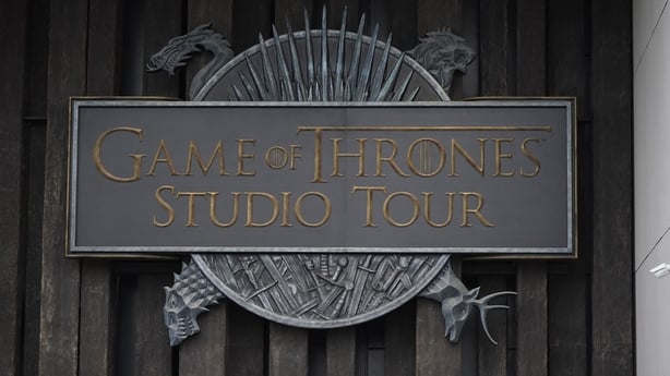 A sign for the Game of Thrones studio tour