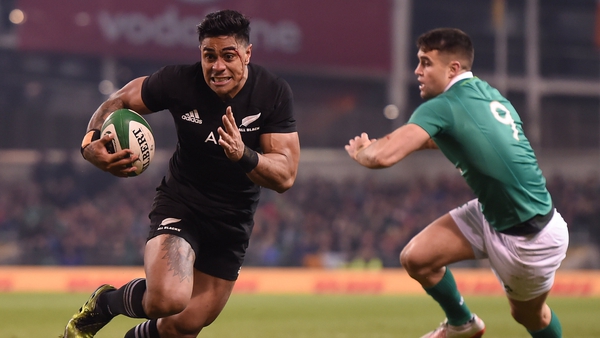 Fekitoa scored a try in New Zealand's 21-9 win against Ireland in 2016