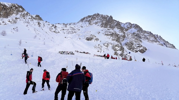 Another avalanche hit a slope in the ski resort of Soelden, burying five people who were all rescued alive