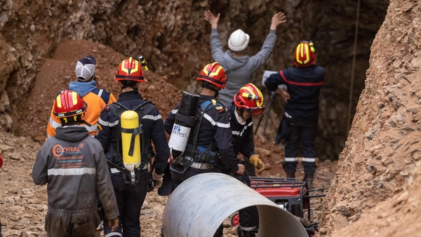 Rescuers conducted a drilling operation to reach the trapped boy