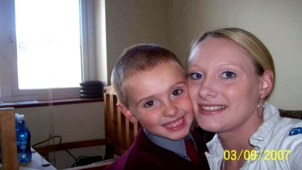 Ciara Campbell with her son, Jamie, who was just four when she was murdered