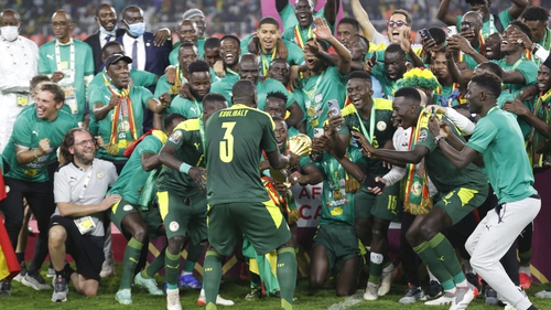 There were ecstatic celebrations both at the Stade d'Olembe in Yaounde and in Senegal after the victory over Egypt