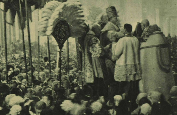 The inauguration ceremony of Pope Pius XI Photo: Illustrated London News [London, England], 18 February 1922