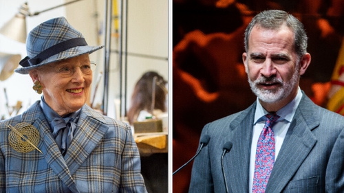 Denmark's Queen Margrethe and Spain's King Felipe tested positive for Covid-19