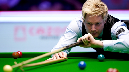 Neil Robertson takes on Barry Hawkins in the Players Championship final