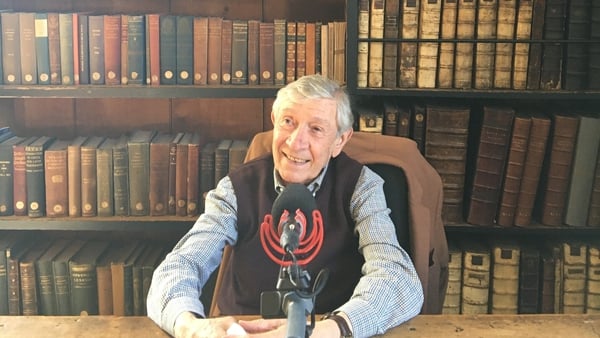 Prof Jean-Paul Pititon in the readers' room at Marsh's Library