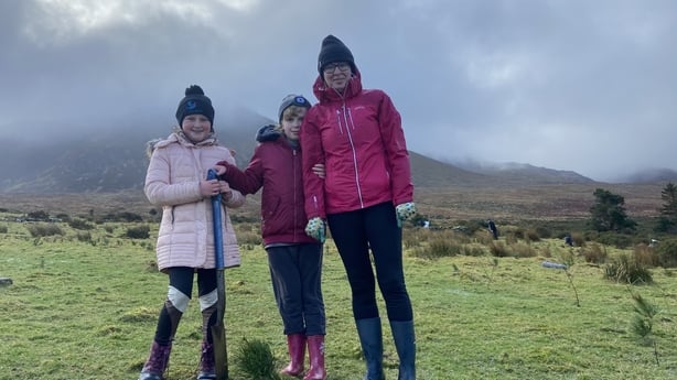  The O'Donovan family from Newcestown, County Cork, volunteering for Reforest Nation