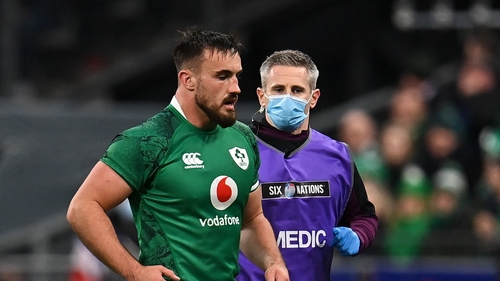 Kelleher suffered a shoulder injury in the 25th minute of the 30-24 defeat