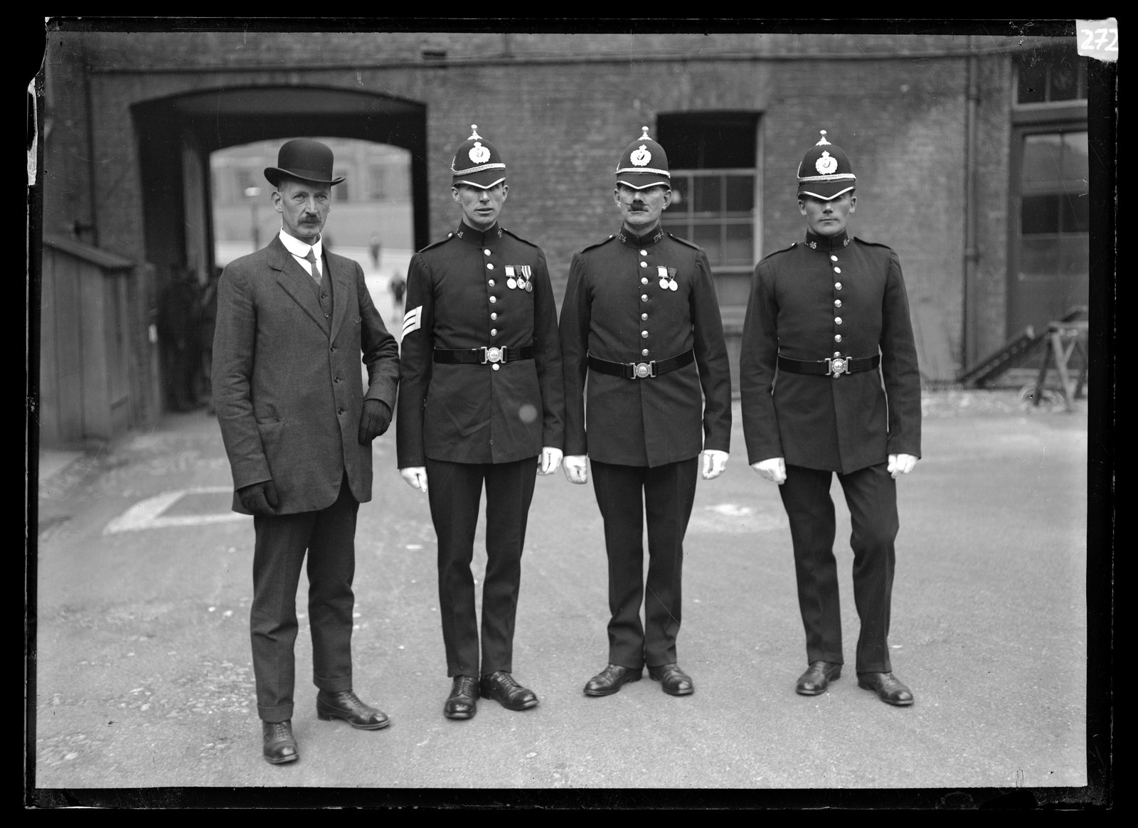Image - DMP Constables. The force outlasted the RIC. Image: RTÉ Archive, Cashman Collection