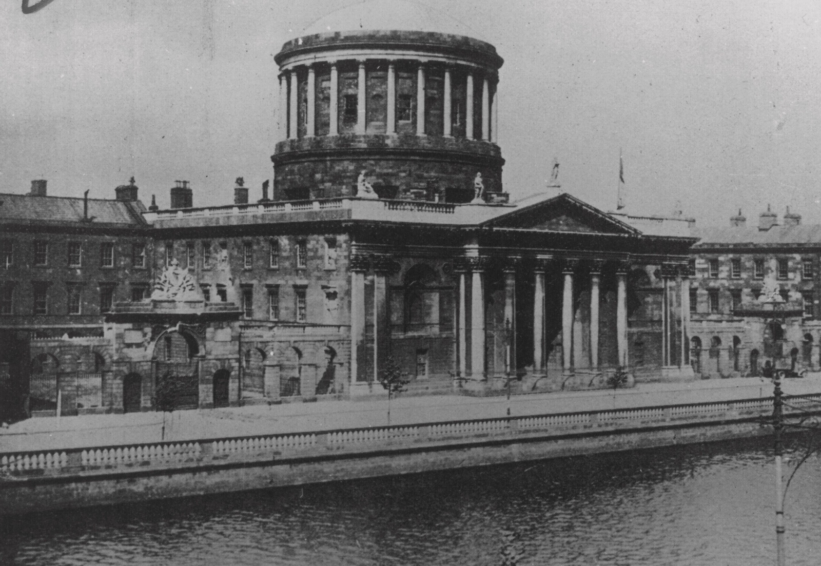 Image - The Four Courts complex in Dublin, as it would have appeared before the IRA occupation in April. Image: RTÉ Photographic Archive, The Cashman Collection