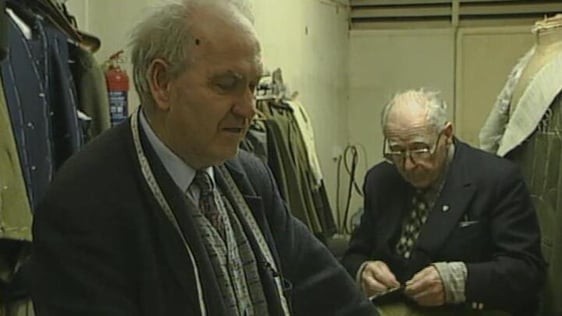 Tailors Des Leech and Patrick Murphy in 2002.