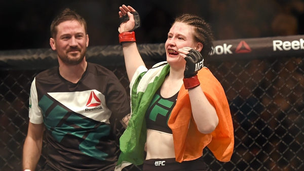 Aisling Daly with her coach John Kavanagh back in 2015.