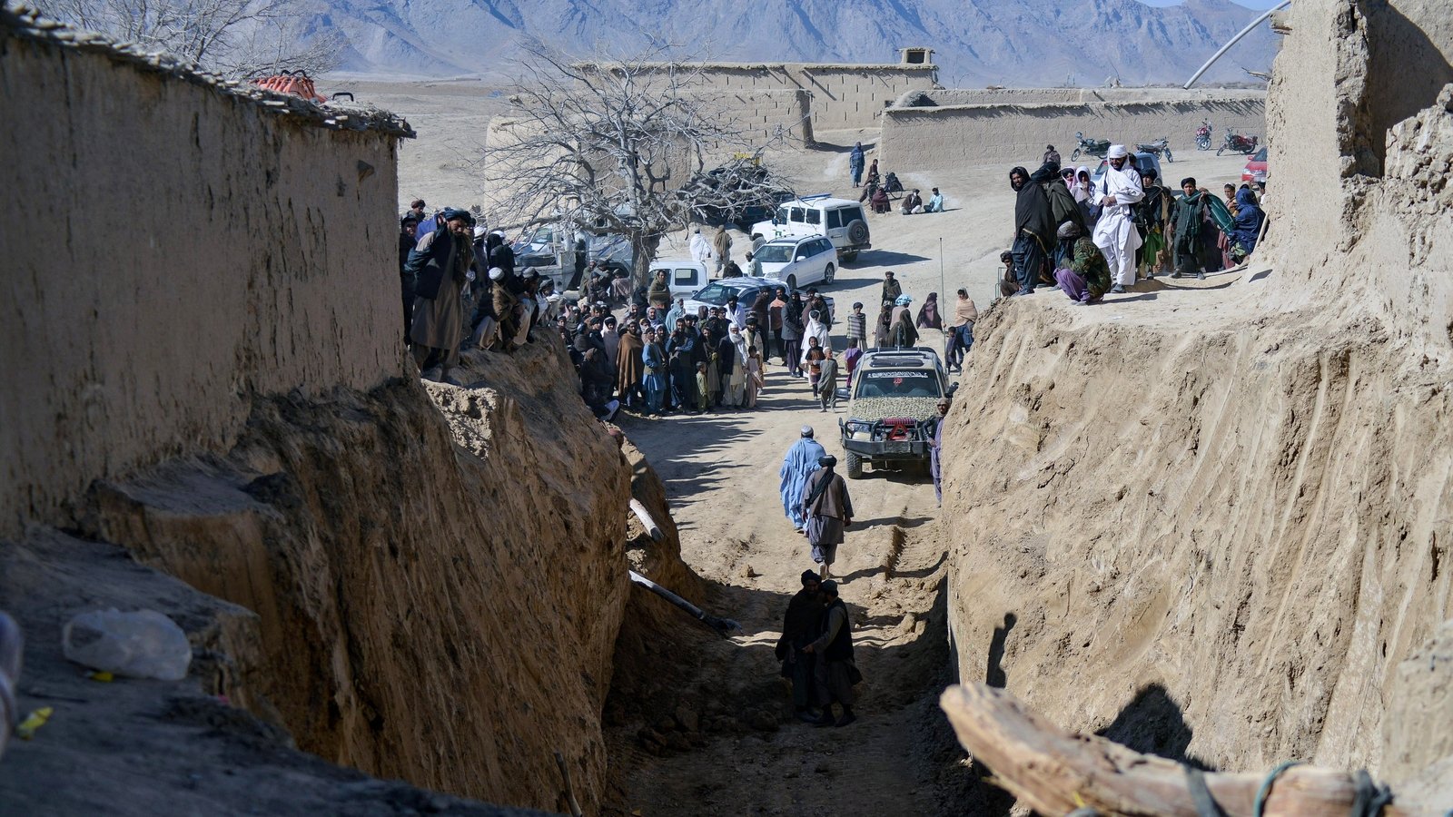 Rescuers Battle To Save Boy Trapped Down Afghan Well