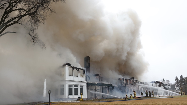Much golf memorabilia is reported to have been lost in the blaze.