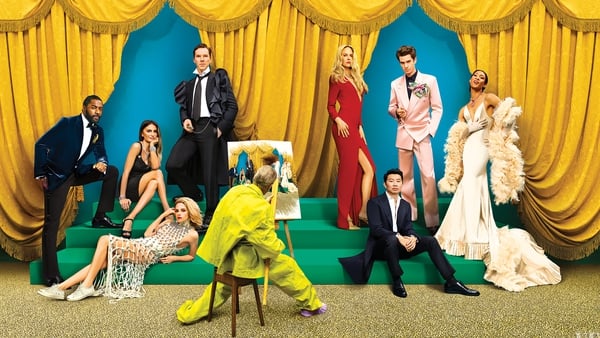 Benedict Cumberbatch (top third left) featuring in Vanity Fair's annual Hollywood issue alongside other actors, image released by Vanity Fair/Conde Nast Britain