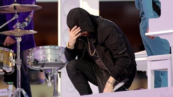 Eminem at the Super Bowl halftime show