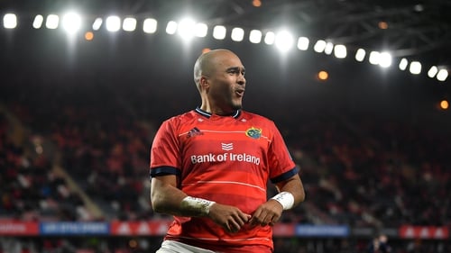 Zebo after scoring his third try on the night