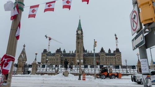 A major cleanup was underway in Ottawa's snowy downtown