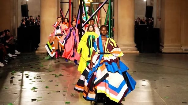 Roksanda's show was a riot of colour (Jonathan Brady/PA)