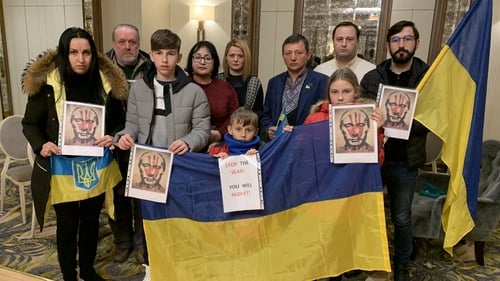 Ukrainians in Cavan gathered to comfort one another today