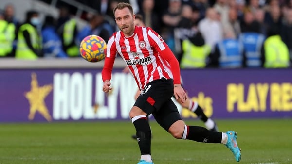 Christian Eriksen has returned to football with Brentford
