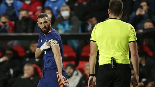 Karim Benzema struck for the only goal of the game against Rayo Vallecano