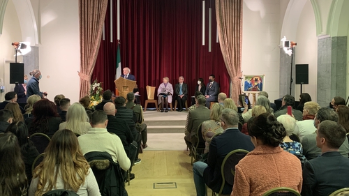 President Higgins said it was vital that society would never be slow to point to what has yet to be achieved