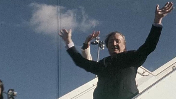 Taoiseach Charles Haughey leaves for the USA (15 March 1982)