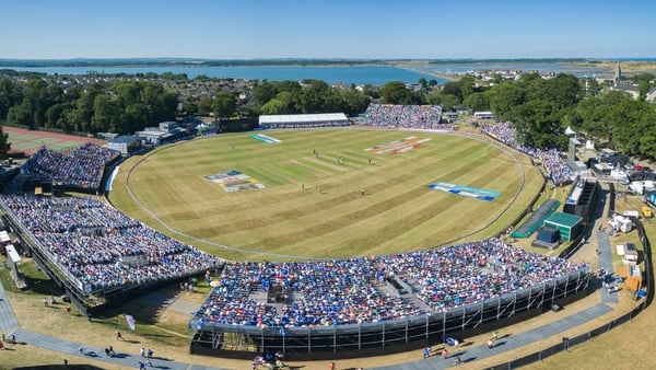 Ireland playing India in front of a sell-out crowd at Malahide in 2018