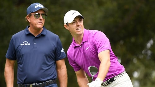 Phil Mickelson and Rory McIlroy