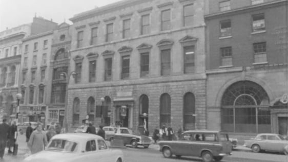 Commercial Buildings on Dame Street in Dublin, 1962.