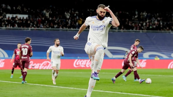 Karim Benzema converted from the spot for Real