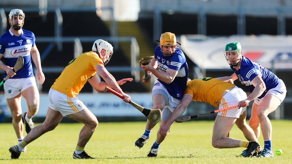 Laois edged out Antrim by a single point in O'Moore Park