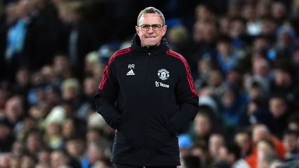Ralf Rangnick expects to have just 14 senior players at his disposal for the fixture at Old Trafford