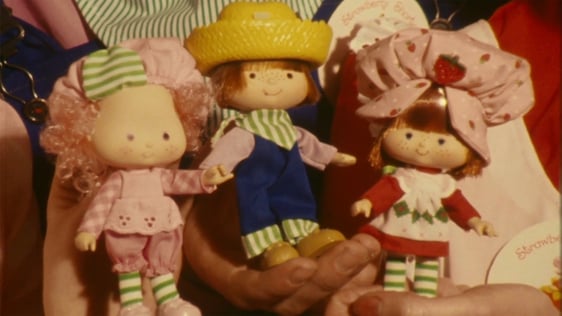Strawberry Shortcake dolls at the 11th annual Toy Fair, 1982.