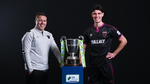 Wexford FC manager Ian Ryan and Joe Manley.