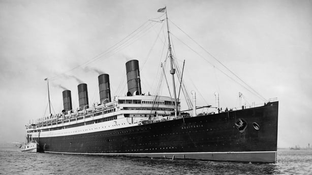 Century Ireland 226 - The Aquitania on which both factions are sailing to the United States Photo: Library of Congress